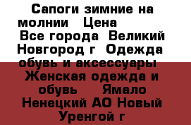 Сапоги зимние на молнии › Цена ­ 5 900 - Все города, Великий Новгород г. Одежда, обувь и аксессуары » Женская одежда и обувь   . Ямало-Ненецкий АО,Новый Уренгой г.